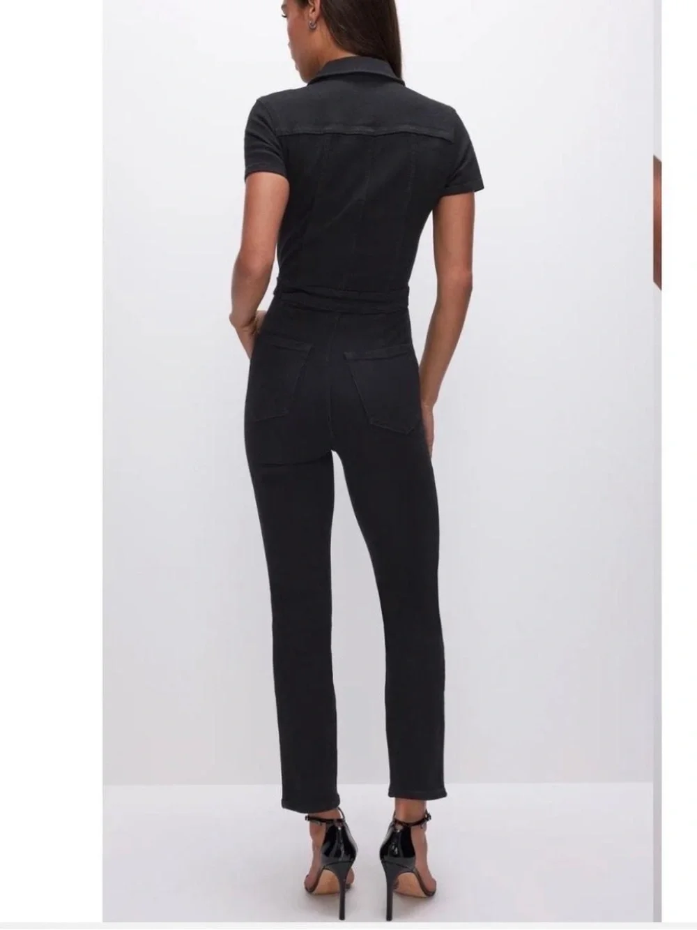 GOOD AMERICAN Utility Denim Jumpsuit - Picture 2 of 12
